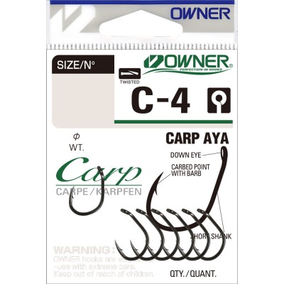 OWNER Крючок Carp Aya BC C-4 №8 9шт