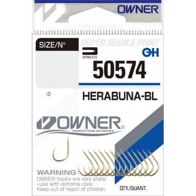 OWNER Крючок Herabuna-BL gold №3 10шт