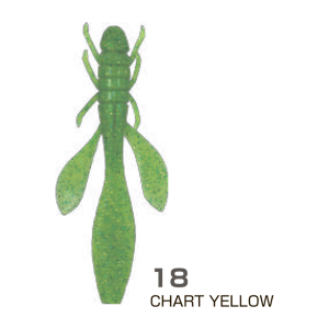 OWNER Мягкая приманка Yuki Bug YB-85 3.3" #18 Chart Yellow 8.5см 8шт