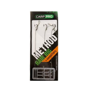 CARP PRO Поводок готовый с крючком Method Hair Rig Hooklink №10 15lb