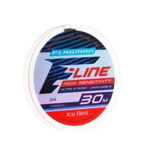 FLAGMAN Леска F-Line Ice Red 30м 0.08мм