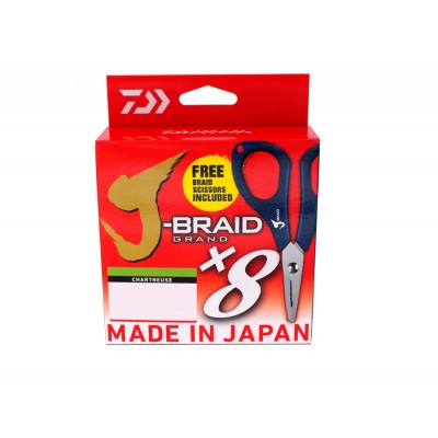 DAIWA Шнур J-Braid Grand x8 270м Сhartreuse 0,28мм