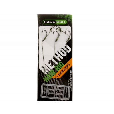 CARP PRO Поводок готовый с крючком Method Hair Rig Hooklink №6 25lb