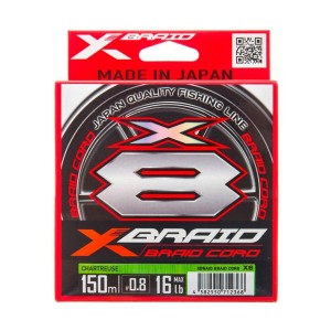 YGK Шнур плетеный X-Braid Braid Cord X8 150м #0.8