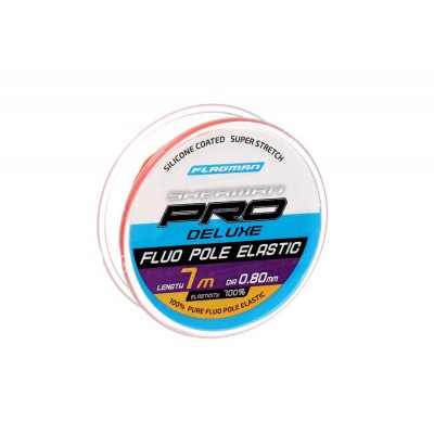 FLAGMAN Амортизатор для штекера Deluxe Fluo Pole Elastic 7м d0,8мм red