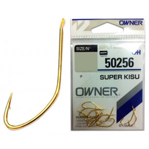 OWNER Крючок Super Kisu gold №10 15шт Крючок фидер.поплавок OWNER