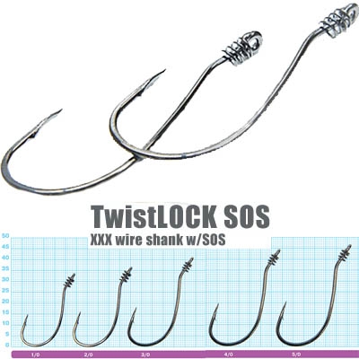 OWNER Крючок Twist Lock Sos BC №2/0 4шт