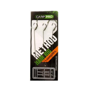 CARP PRO Поводок готовый с крючком Method Hair Rig Hooklink №8 25lb