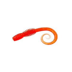 FLAGMAN Червь Helical 4" #014 salmon ruby 10см 10шт