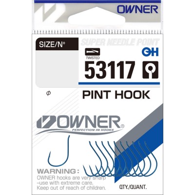 OWNER Крючок  Pint Hook blue №10 12шт