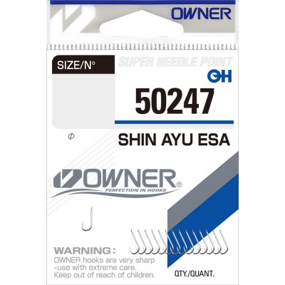 OWNER Крючок Shin Ayu Esa nickel №26 15шт