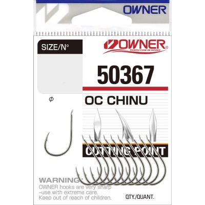 OWNER Крючок Cut Chinu nickel №2 12шт