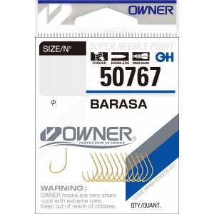 OWNER Крючок Barasa gold №10 13шт Крючок фидер.поплавок OWNER