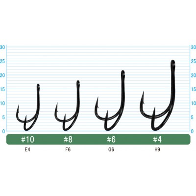 OWNER Крючок двойной STD-36BC №10 6шт Крючок тройной, двойной OWNER