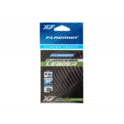 FLAGMAN Поводок Fluorocarbon Leader 7,2кг 30см 0,35мм 2шт