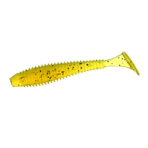 FLAGMAN Виброхвост Mystic Fish Fat 2.8" #112 Chartreuse 7см 6шт