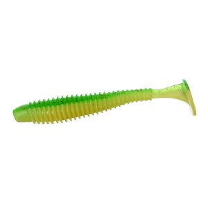 FLAGMAN Виброхвост Mystic Fish Fat 2.8" #1527 Lime/Lime Chartre 7см 5шт