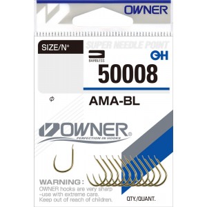 OWNER Крючок Ama BL gold №1 9шт Крючок фидер.поплавок OWNER