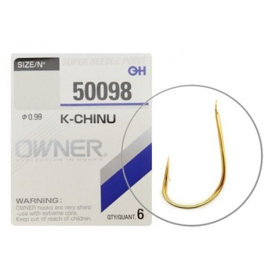 OWNER Крючок K-Chinu gold №1/0 6шт