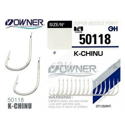 OWNER Крючок K-Chinu nickel №6 15шт