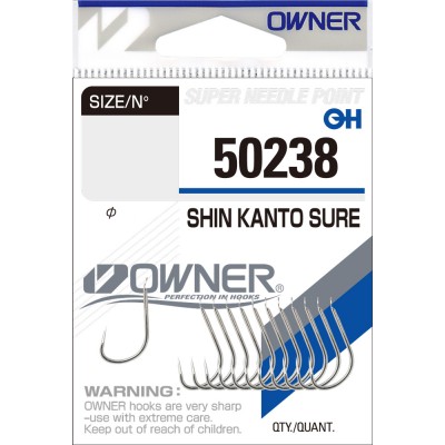 OWNER Крючок Shin Kanto Sure nickel №2/0 7шт