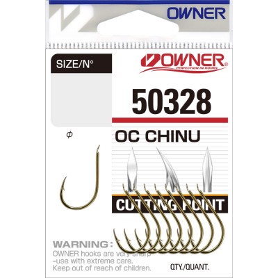 OWNER Крючок Cut Chinu gold №7 14шт