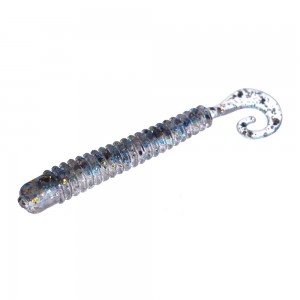 AZURA Твистер Power Grub 2.6" Silver Flash Minnow 6.5см 10шт