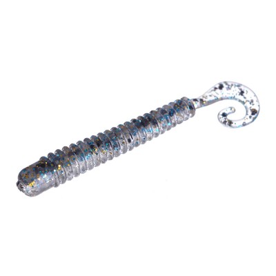 AZURA Твистер Power Grub 2,6" Silver Flash Minnow 6,5см 10шт