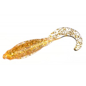 AZURA Твистер Turbo Fry 1.8" Gold flash minnow 4.5см 15шт