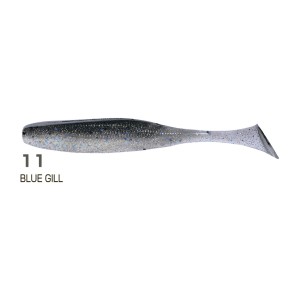 OWNER Виброхвост Juster Shad JRS-105 4.2" #11 Blue Gill 10.5см 7шт