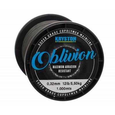 KRYSTON Леска Oblivion Super Grade Copolymer 1000м Matt Dark Silt 0,32мм 12lb