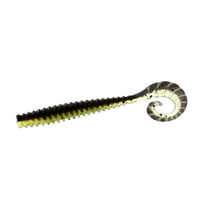 FLAGMAN Твистер Striker 2.5'' #1816 Black/Chartreuse 6.2см 8шт