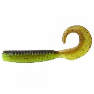 DAIWA Твистер Bait Junkie 2.5" Grub GP Chartreuse UV