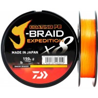 DAIWA Шнур J-Braid Expedition X8E 150м Smash orange 0,22мм