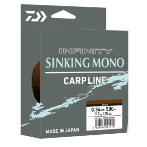 DAIWA Леска флюорокарбон IF Sinking Mono 500м  Olive 0,285мм