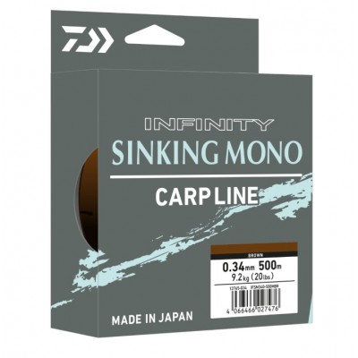 DAIWA Леска флюорокарбон IF Sinking Mono 500м  Olive 0,340мм