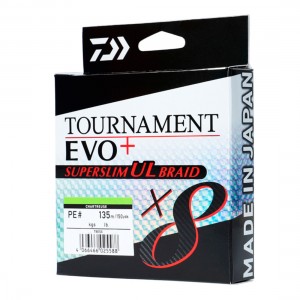 DAIWA Шнур Tournament Braid x8 Superslim PE 0,3 135м 4,1кг EVO