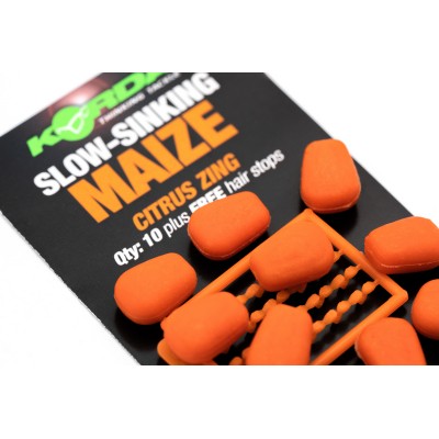 KORDA Имитационная приманка Maize Slow Sinking Citrus Zing Orange медленно тонущая