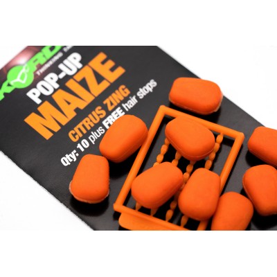 KORDA Имитационная приманка Maize Pop Up Citrus Zing Orange всплывающая