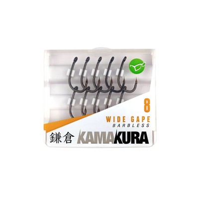 KORDA Крючок Kamakura Wide Gape Barbless №8 без бородки 10шт