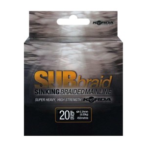 KORDA Шнур Sub Braid 1200м 20lb