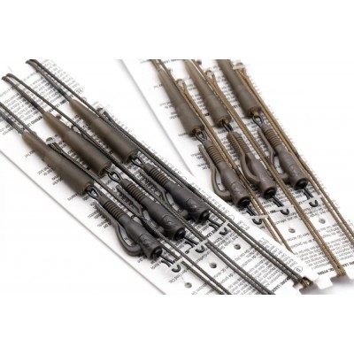 KORDA Монтаж готовый Kable Leadcore Leader Hybrid Lead Clip QC Swivel Gravel 50см