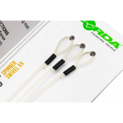 KORDA Отвод с быстросъемным вертлюгом Booms Spinner Swivel XX 14см