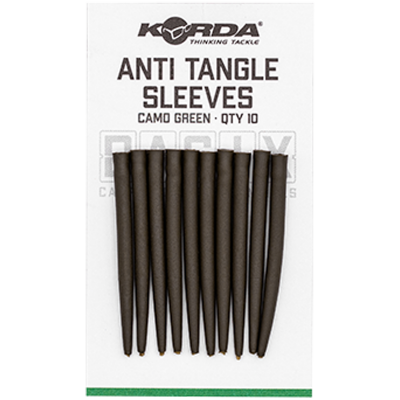 KORDA Противозакручиватель конусный Anti Tangle Sleeves Basix Camo green 10шт