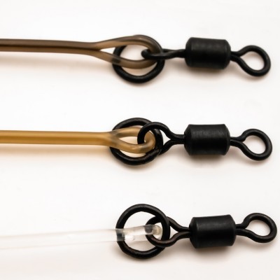 KORDA Поводковый материал Dark Matter Drop Off Inline Gravel 30lb 30см