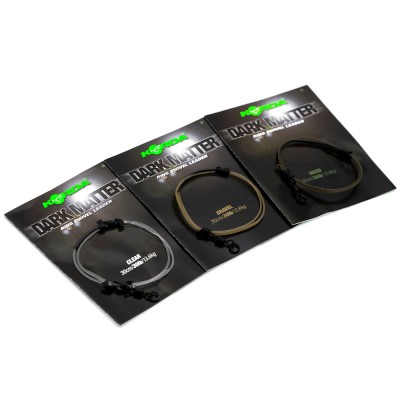 KORDA Поводковый материал Dark Matter Ring Swivel Gravel 30lb 30см