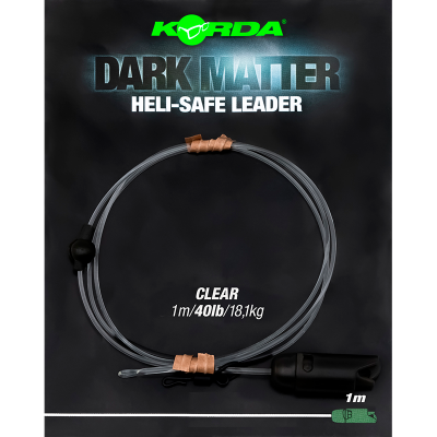 KORDA Монтаж готовый Dark Matter Leader Heli Safe 1м Clear 40lb