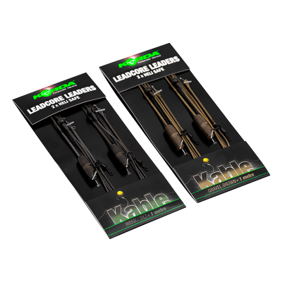 KORDA Лидкор Heli Safe Leadcore leader 1м 2 per pack Gravel