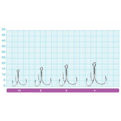 OWNER Крючок тройной ST-21BC №4 7шт
