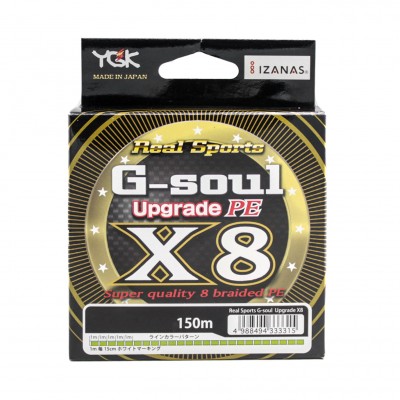 YGK Шнур плетеный G-Soul X8 Upgrade 150м #1.5 25lb